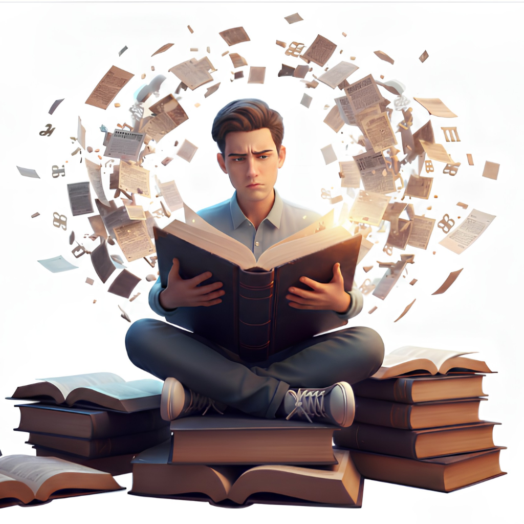 Homem estudando a Bíblia